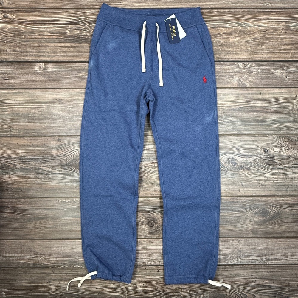 Polo Ralph Lauren Men Size Small Sweatpants Navy Heather Fleece Joggers NWT NEW